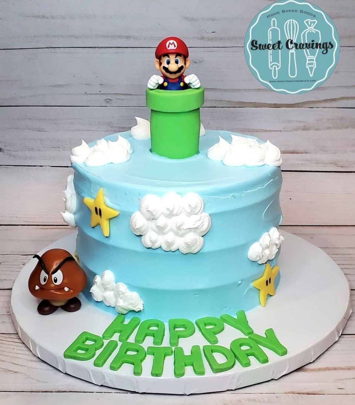 Mario Kart Sugar birthday cake